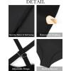 imageBlooming Jelly Women Plus Size One Piece Swimsuit Swim Dress Modest Tummy Control Bathing Suits Criss Cross Swim SuitsBlack