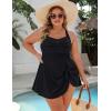 imageBlooming Jelly Women Plus Size One Piece Swimsuit Swim Dress Modest Tummy Control Bathing Suits Criss Cross Swim SuitsBlack
