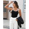imageBlooming Jelly Women Ribbed Tank Tops with Built in Shelf Bras Sleeveless Camisole Tops Summer Cami 2025Black 2