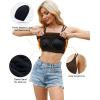 imageBlooming Jelly Women Ribbed Tank Tops with Built in Shelf Bras Sleeveless Camisole Tops Summer Cami 2025Brown