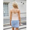 imageBlooming Jelly Women Ribbed Tank Tops with Built in Shelf Bras Sleeveless Camisole Tops Summer Cami 2025Pink Striped