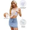 imageBlooming Jelly Women Ribbed Tank Tops with Built in Shelf Bras Sleeveless Camisole Tops Summer Cami 2025Pink Striped