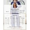 imageBlooming Jelly Women Silk Pajamas Set 2 Piece Satin PJ Sets Long Sleeve with Tie Lounge SleepwearDeep Blue