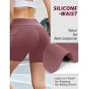 imageBlooming Jelly Womens 5quot Biker Shorts High Waisted Compression Tummy Control Gym Athletic Workout Shorts with PocketsWine Red
