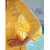 imageBlooming Jelly Womens Bathing Suit Cover Up 34 Sleeve Mesh Swimsuit Coverup Long Floral Beach Lace Kimono Summer CardiganYellow
