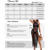 imageBlooming Jelly Womens Bathing Suit Cover Up Crochet Swimsuit Coverup Hollow Out Bikini Sleeveless Long Beach DressBlack