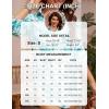 imageBlooming Jelly Womens Bathing Suit Cover Ups Bikini Swimsuit Coverup Drawstring Beach Dress ShirtBlue Leaf