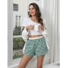 imageBlooming Jelly Womens Boxer Shorts Gingham Pajama Summer Casual High Waisted Shorts Plaid Lounge Sleep Y2k Beach BottomsGreen Plaid