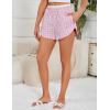 imageBlooming Jelly Womens Boxer Shorts Pajama Pj High Waisted Gingham Summer Lounge Sleep Bottoms Beach Outfits 2025Pink White Plaid