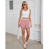 imageBlooming Jelly Womens Boxer Shorts Pajama Pj High Waisted Gingham Summer Lounge Sleep Bottoms Beach Outfits 2025Red White Plaid