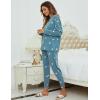 imageBlooming Jelly Womens Cute Pajama Sets Long Sleeve Heart Printed Lounge Set Pockets Two Piece Outfits 2025Blue