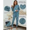 imageBlooming Jelly Womens Cute Pajama Sets Long Sleeve Heart Printed Lounge Set Pockets Two Piece Outfits 2025Blue