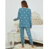 imageBlooming Jelly Womens Cute Pajama Sets Long Sleeve Heart Printed Lounge Set Pockets Two Piece Outfits 2025Blue