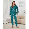 imageBlooming Jelly Womens Cute Pajama Sets Long Sleeve Heart Printed Lounge Set Pockets Two Piece Outfits 2025Blue Green