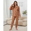 imageBlooming Jelly Womens Cute Pajama Sets Long Sleeve Heart Printed Lounge Set Pockets Two Piece Outfits 2025Caramel