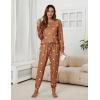 imageBlooming Jelly Womens Cute Pajama Sets Long Sleeve Heart Printed Lounge Set Pockets Two Piece Outfits 2025Caramel