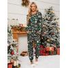 imageBlooming Jelly Womens Cute Pajama Sets Long Sleeve Heart Printed Lounge Set Pockets Two Piece Outfits 2025Christmas Green