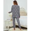 imageBlooming Jelly Womens Cute Pajama Sets Long Sleeve Heart Printed Lounge Set Pockets Two Piece Outfits 2025Drak Grey