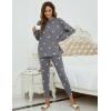 imageBlooming Jelly Womens Cute Pajama Sets Long Sleeve Heart Printed Lounge Set Pockets Two Piece Outfits 2025Drak Grey