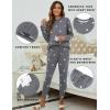 imageBlooming Jelly Womens Cute Pajama Sets Long Sleeve Heart Printed Lounge Set Pockets Two Piece Outfits 2025Drak Grey