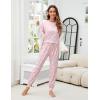 imageBlooming Jelly Womens Cute Pajama Sets Long Sleeve Heart Printed Lounge Set Pockets Two Piece Outfits 2025Floral Pink