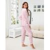 imageBlooming Jelly Womens Cute Pajama Sets Long Sleeve Heart Printed Lounge Set Pockets Two Piece Outfits 2025Floral Pink