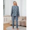 imageBlooming Jelly Womens Cute Pajama Sets Long Sleeve Heart Printed Lounge Set Pockets Two Piece Outfits 2025Greyblack Heart