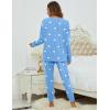 imageBlooming Jelly Womens Cute Pajama Sets Long Sleeve Heart Printed Lounge Set Pockets Two Piece Outfits 2025Light Blue