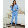 imageBlooming Jelly Womens Cute Pajama Sets Long Sleeve Heart Printed Lounge Set Pockets Two Piece Outfits 2025Light Blue