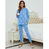 imageBlooming Jelly Womens Cute Pajama Sets Long Sleeve Heart Printed Lounge Set Pockets Two Piece Outfits 2025Light Blue