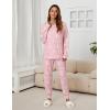 imageBlooming Jelly Womens Cute Pajama Sets Long Sleeve Heart Printed Lounge Set Pockets Two Piece Outfits 2025Light Pink