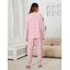 imageBlooming Jelly Womens Cute Pajama Sets Long Sleeve Heart Printed Lounge Set Pockets Two Piece Outfits 2025Light Pink
