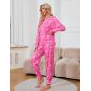 imageBlooming Jelly Womens Cute Pajama Sets Long Sleeve Heart Printed Lounge Set Pockets Two Piece Outfits 2025Pink