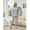 imageBlooming Jelly Womens Cute Pajama Sets Long Sleeve Heart Printed Lounge Set Pockets Two Piece Outfits 2025Pink Heart