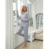 imageBlooming Jelly Womens Cute Pajama Sets Long Sleeve Heart Printed Lounge Set Pockets Two Piece Outfits 2025Pink Heart