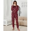 imageBlooming Jelly Womens Cute Pajama Sets Long Sleeve Heart Printed Lounge Set Pockets Two Piece Outfits 2025Red