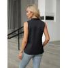 imageBlooming Jelly Womens Dressy Tank Tops Summer Sleeveless Work Blouses Silk Satin V Neck Shirts Business Casual OutfitsBlack
