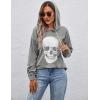 imageBlooming Jelly Womens Halloween Sweatshirts Skull Graphic T Shirts Long Sleeve Pullover Tops Gothic Fall Clothes 2024Greyhoodie
