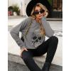imageBlooming Jelly Womens Halloween Sweatshirts Skull Graphic T Shirts Long Sleeve Pullover Tops Gothic Fall Clothes 2024Greyleopard Skull