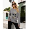 imageBlooming Jelly Womens Halloween Sweatshirts Skull Graphic T Shirts Long Sleeve Pullover Tops Gothic Fall Clothes 2024Greyleopard Skull