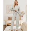 imageBlooming Jelly Womens Lounge Set Cute Long Sleeve Pajama Sets Casual 2 Piece Pj Outfit Fall Sleepwear PocketsApricot