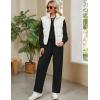imageBlooming Jelly Womens Lounge Set Cute Long Sleeve Pajama Sets Casual 2 Piece Pj Outfit Fall Sleepwear PocketsBlack