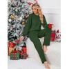 imageBlooming Jelly Womens Lounge Set Cute Long Sleeve Pajama Sets Casual 2 Piece Pj Outfit Fall Sleepwear PocketsGreen