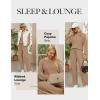 imageBlooming Jelly Womens Lounge Set Cute Long Sleeve Pajama Sets Casual 2 Piece Pj Outfit Fall Sleepwear PocketsKhaki