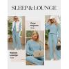 imageBlooming Jelly Womens Lounge Set Cute Long Sleeve Pajama Sets Casual 2 Piece Pj Outfit Fall Sleepwear PocketsLight Blue