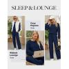 imageBlooming Jelly Womens Lounge Set Cute Long Sleeve Pajama Sets Casual 2 Piece Pj Outfit Fall Sleepwear PocketsNavy Blue