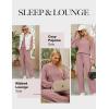 imageBlooming Jelly Womens Lounge Set Cute Long Sleeve Pajama Sets Casual 2 Piece Pj Outfit Fall Sleepwear PocketsPink