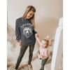 imageBlooming Jelly Womens Mama Sweatshirt Crewneck Loose Fit Soft Cute Long Sleeve Tops Ladies Graphic Casual Fall Mom ShirtsDark Grey