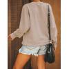 imageBlooming Jelly Womens Mama Sweatshirt Crewneck Loose Fit Soft Cute Long Sleeve Tops Ladies Graphic Casual Fall Mom ShirtsKhaki