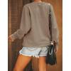 imageBlooming Jelly Womens Mama Sweatshirt Crewneck Loose Fit Soft Cute Long Sleeve Tops Ladies Graphic Casual Fall Mom ShirtsMocha